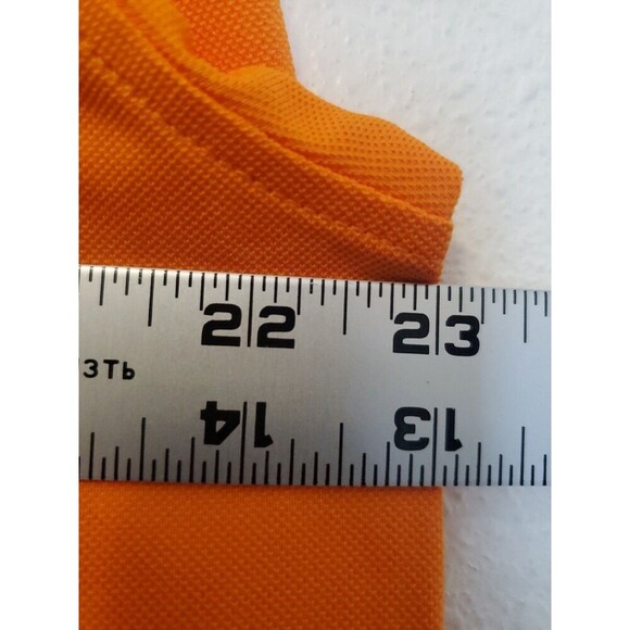 KLVN Golf Tech Polo Shirt Men's Size XL Orange Collared Front Pocket Snap Button - Picture 13 of 14